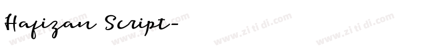 Hafizan Script字体转换
